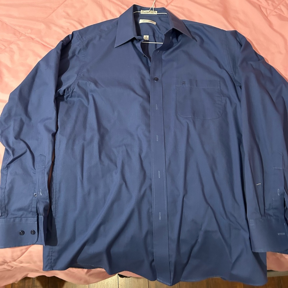 Pierre Cardin Men's Blue Dress Shirt size M